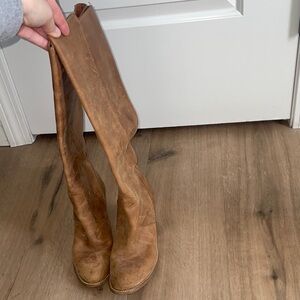 J. Crew Tan Heeled Boots